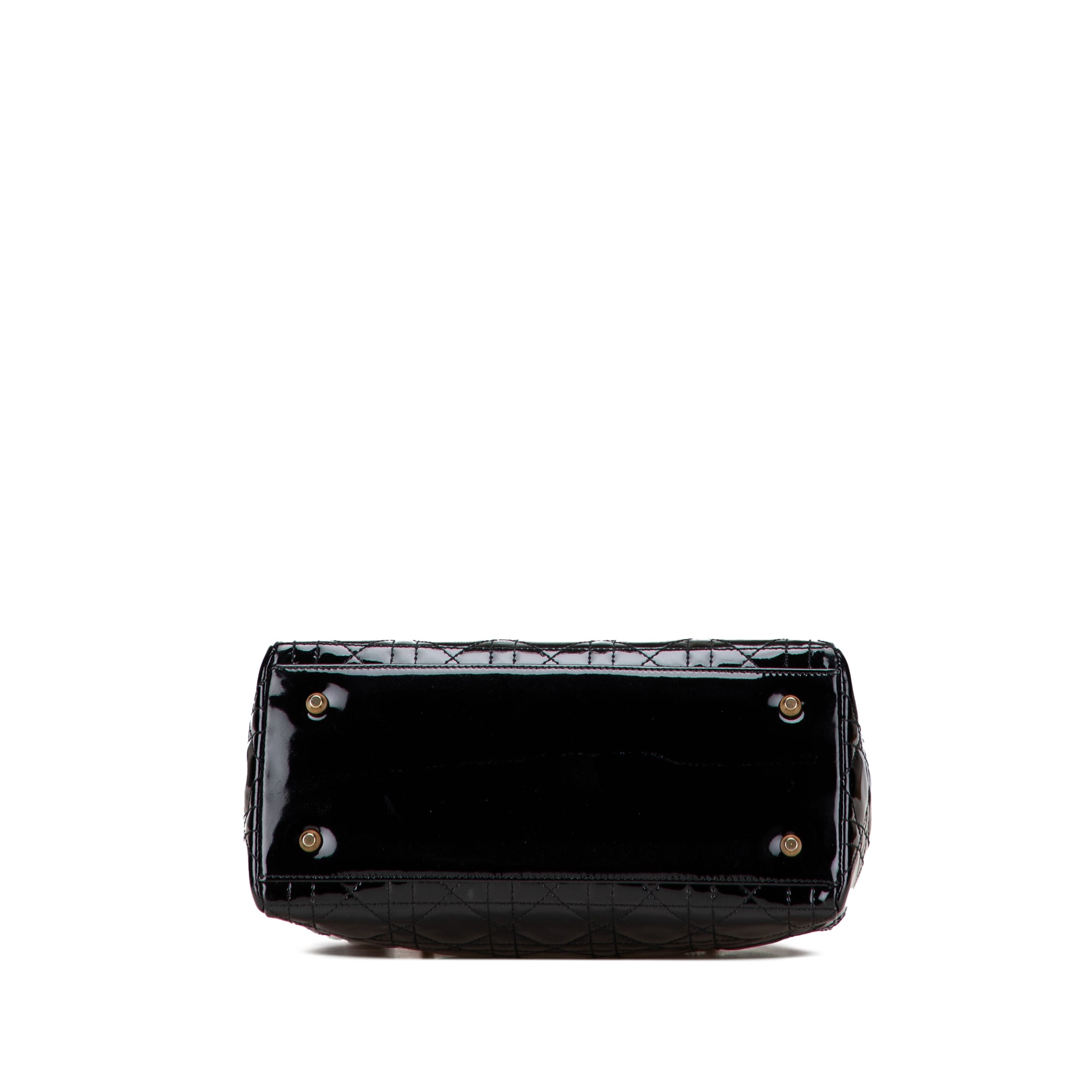 Medium Patent Cannage Lady Dior