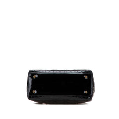 Medium Patent Cannage Lady Dior