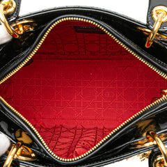 Medium Patent Cannage Lady Dior