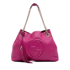 Medium Leather Soho Chain Tote