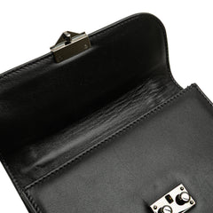 Small Leather Rockstud Glam Lock Crossbody