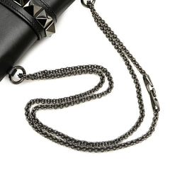 Small Leather Rockstud Glam Lock Crossbody