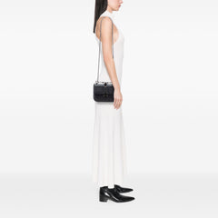 Small Leather Rockstud Glam Lock Crossbody