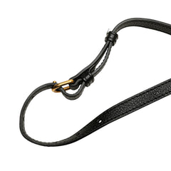 Small Goatskin Trimmed House Check Canvas D Ring Crossbody