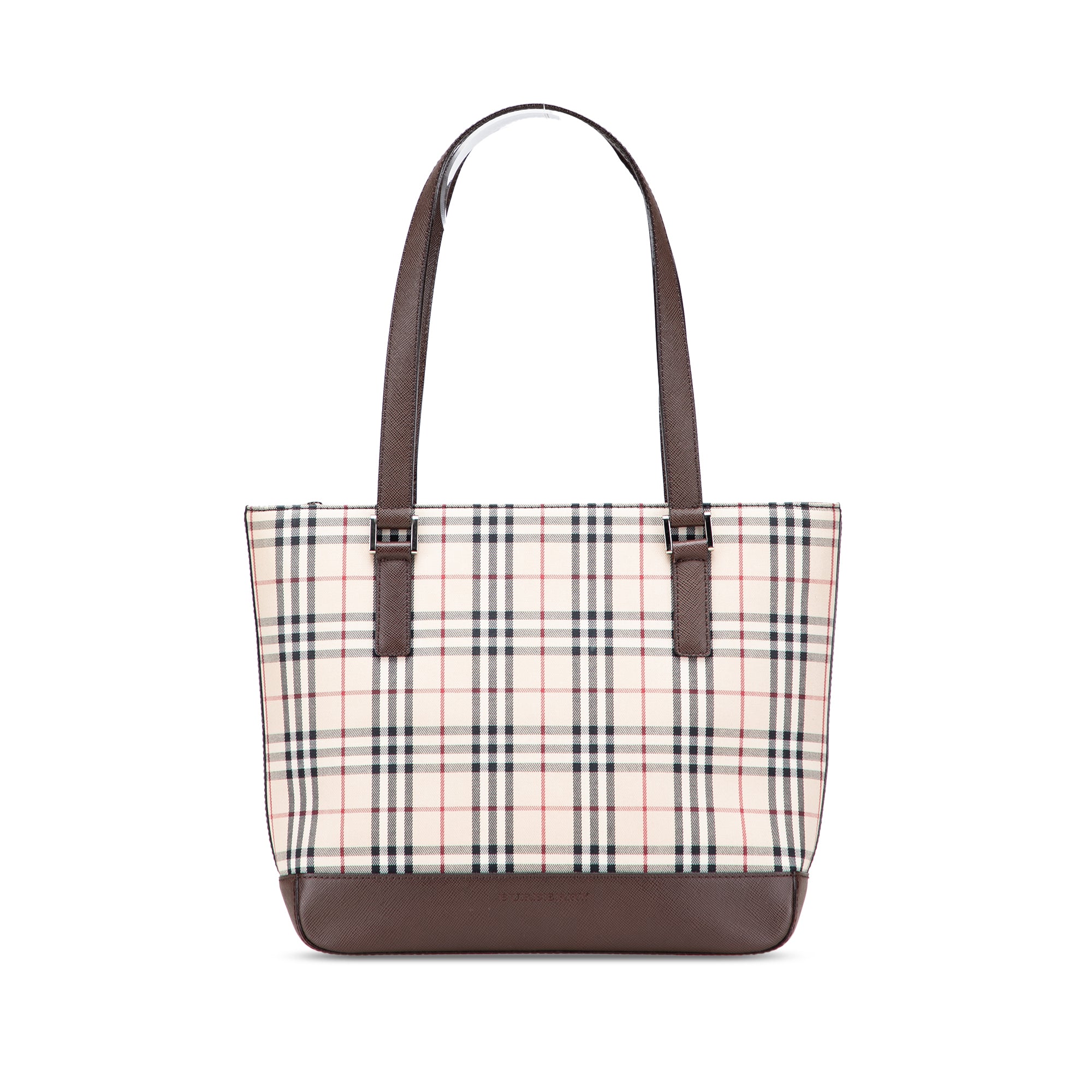 House Check Canvas Tote