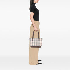 House Check Canvas Tote