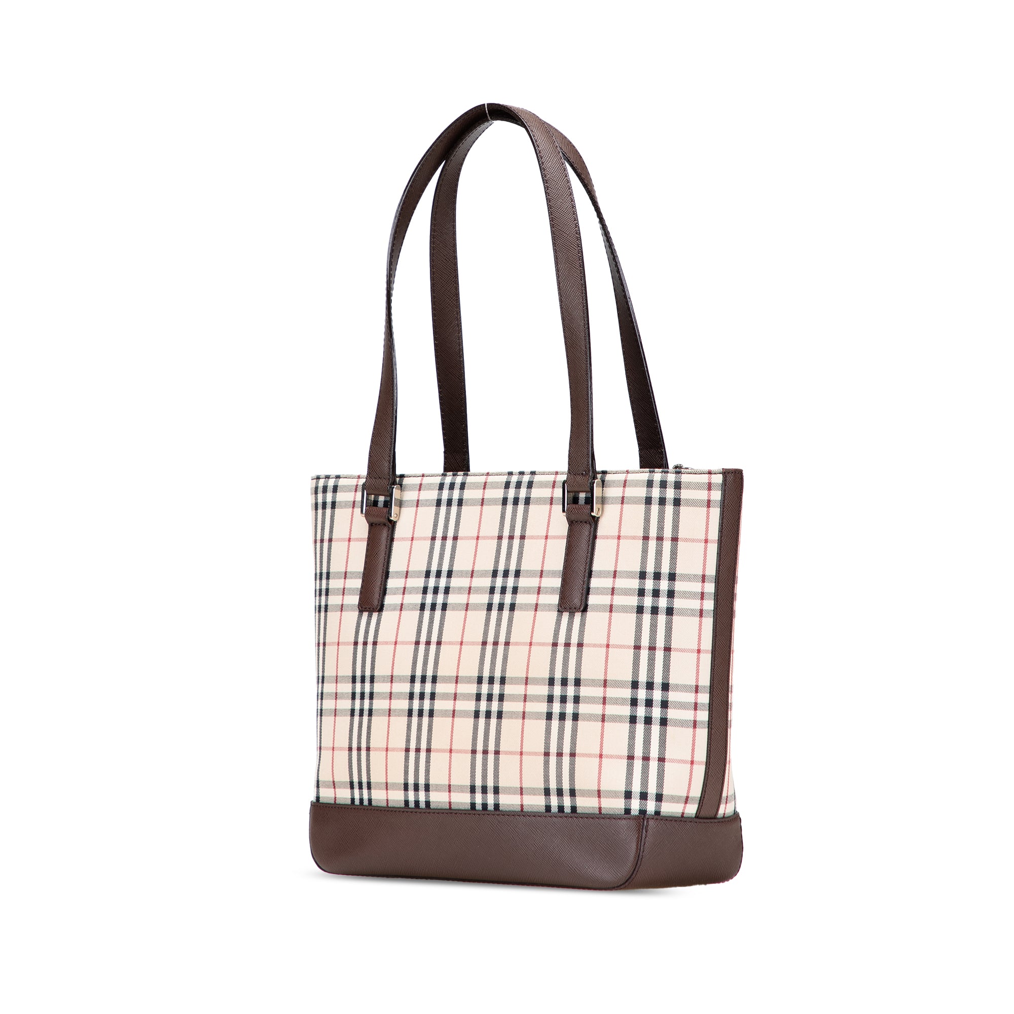 House Check Canvas Tote