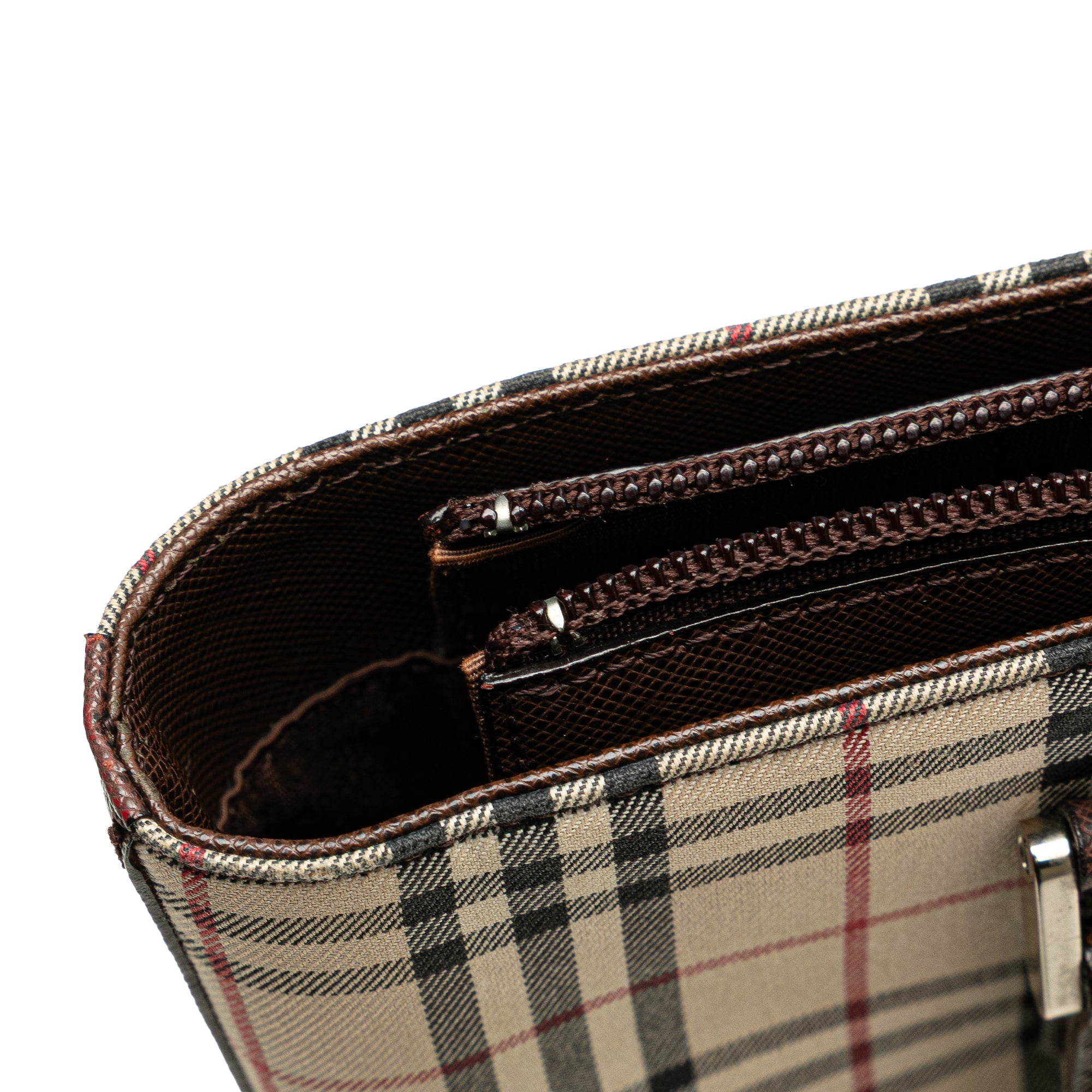 House Check Canvas Tote