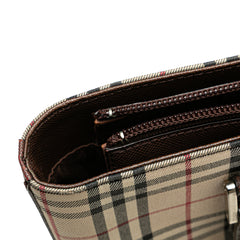 House Check Canvas Tote