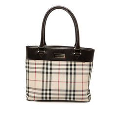 House Check Canvas Tote