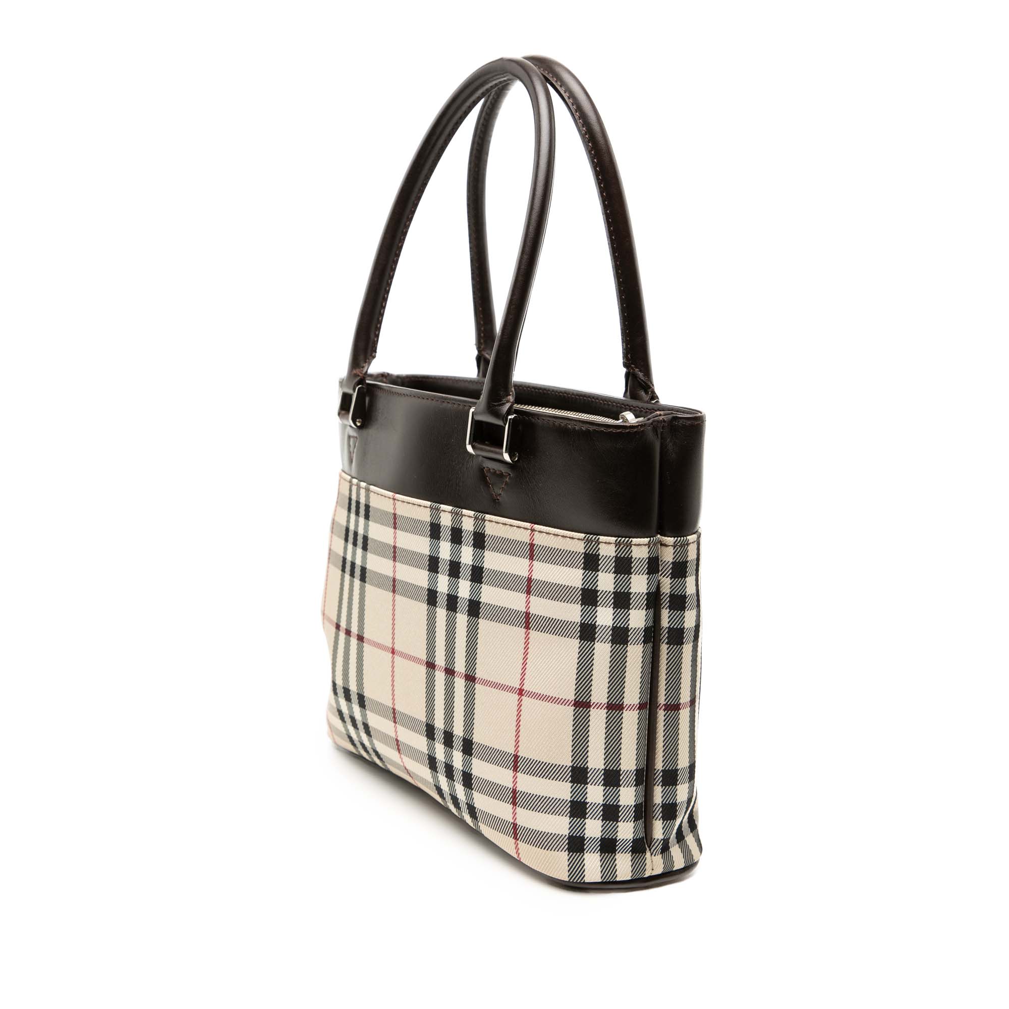 House Check Canvas Tote