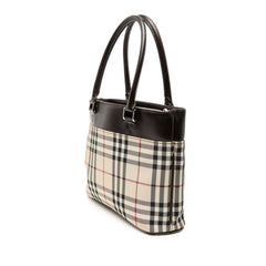 House Check Canvas Tote