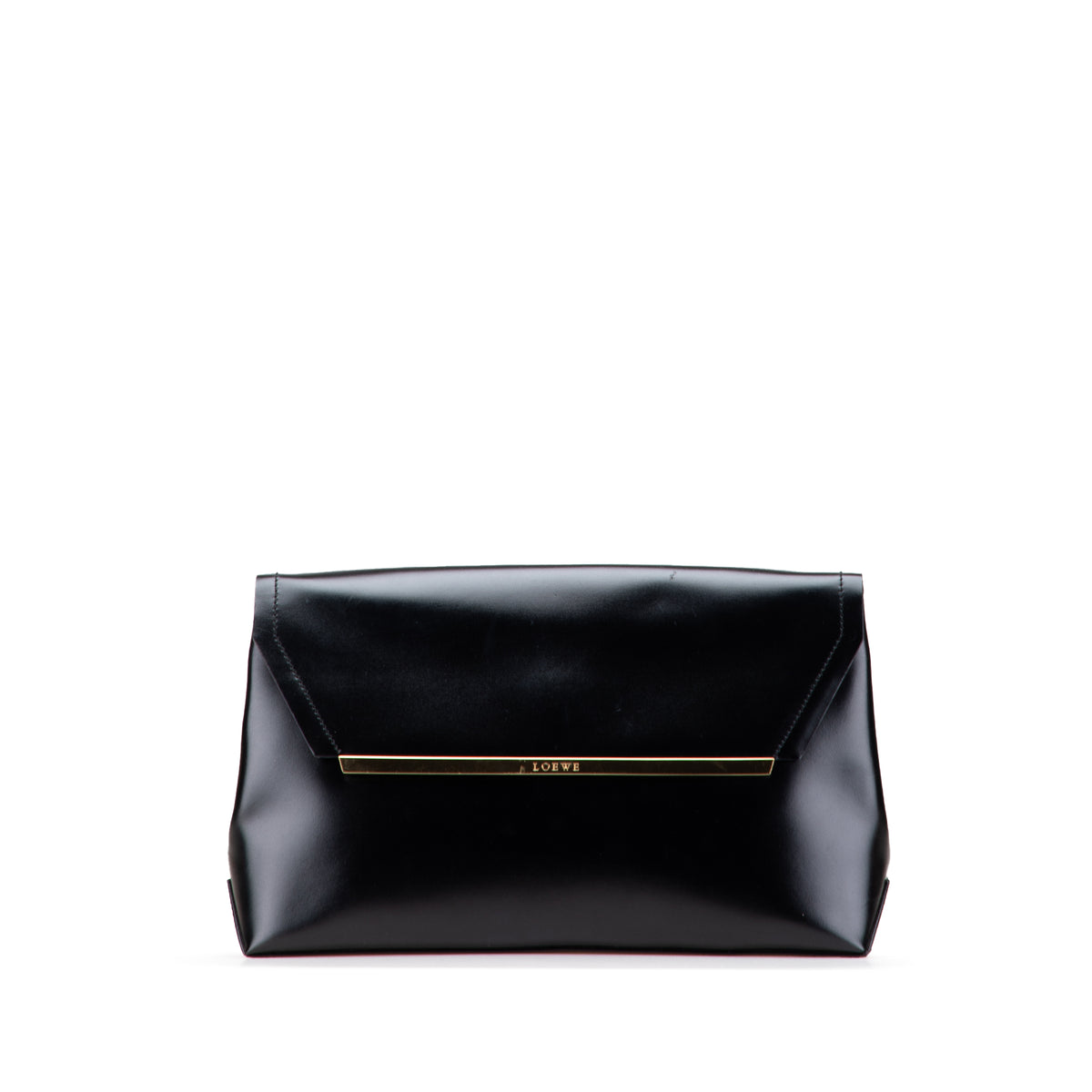 Leather Logo Clutch