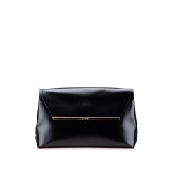 Leather Logo Clutch