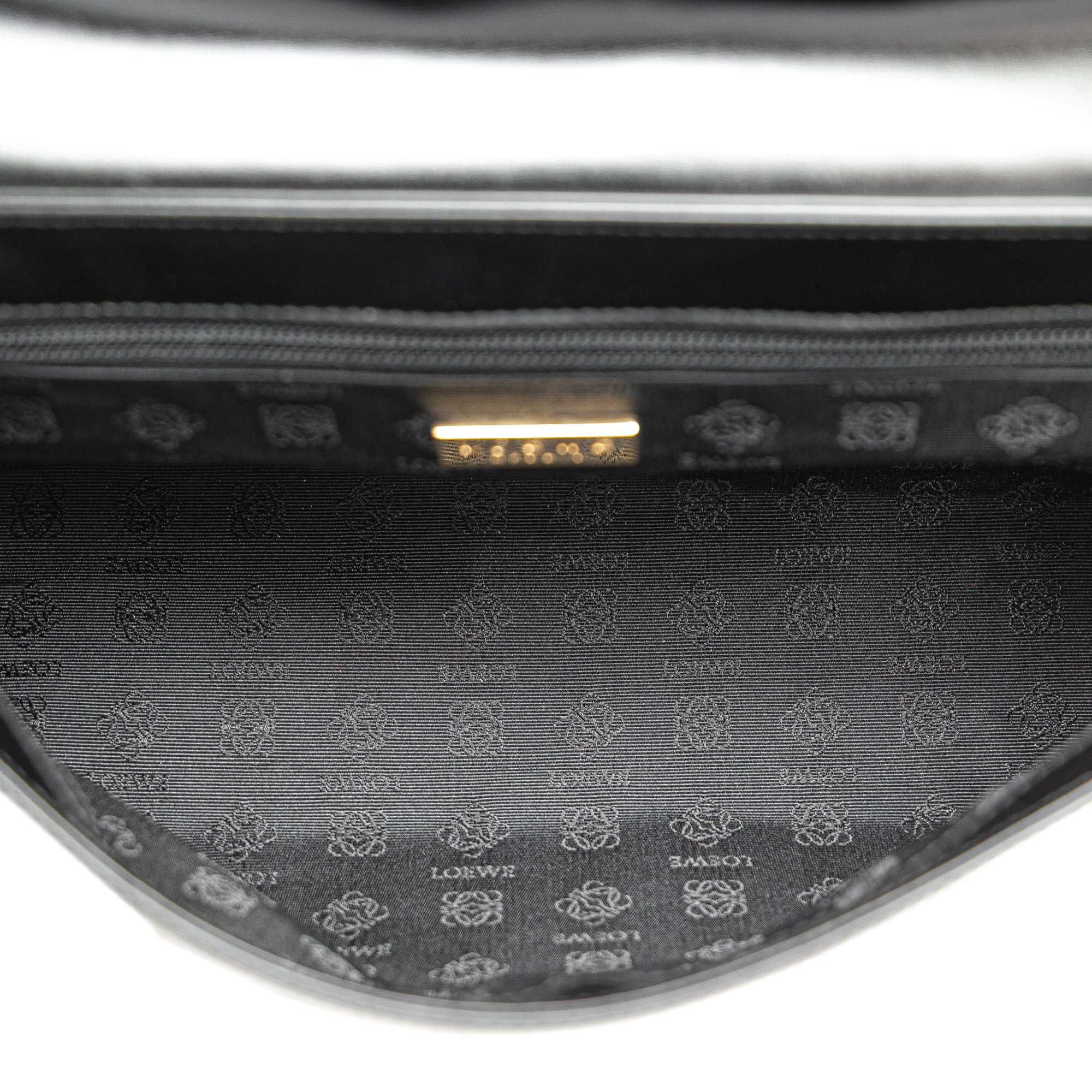 Leather Logo Clutch