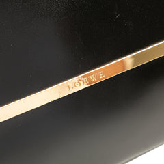 Leather Logo Clutch