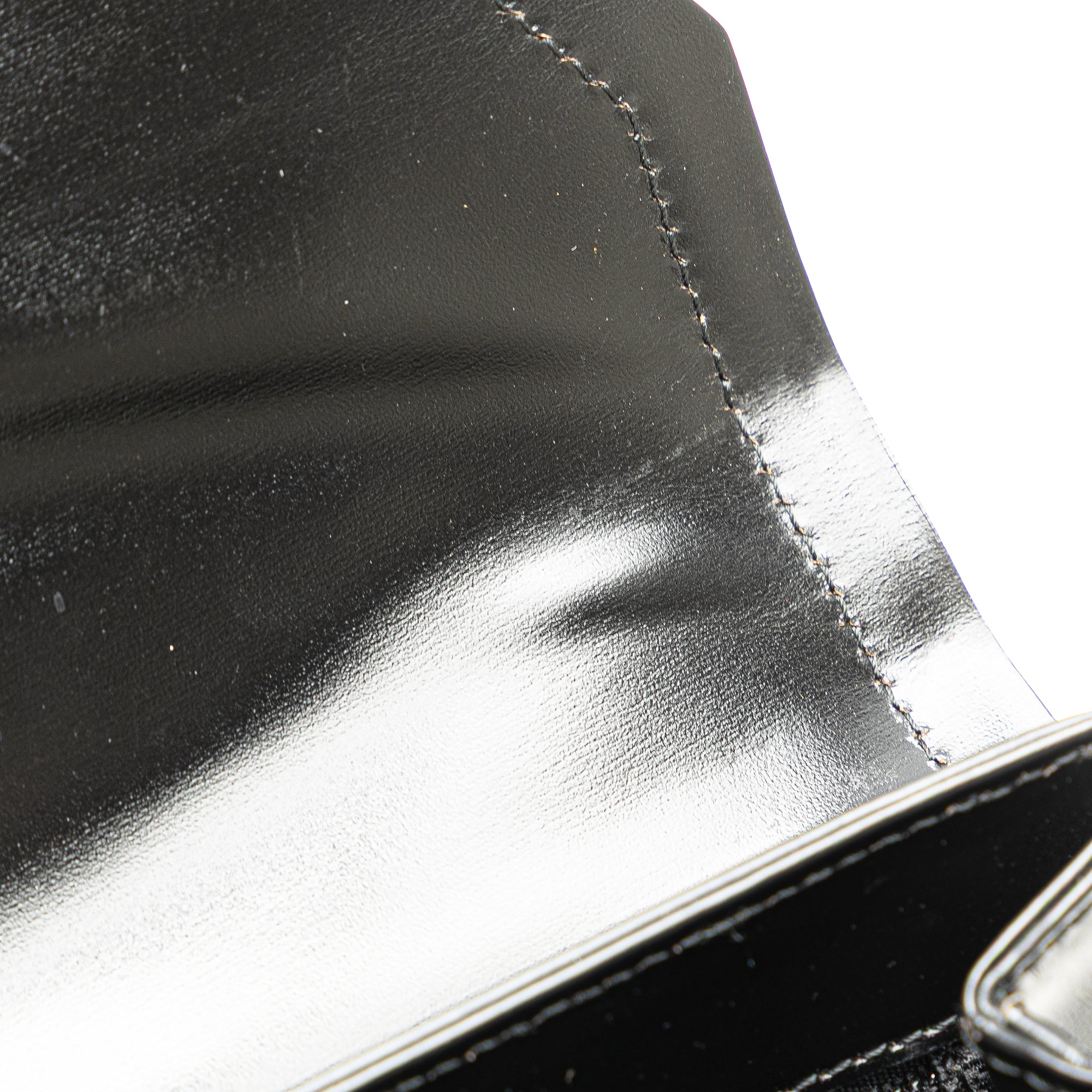 Leather Logo Clutch