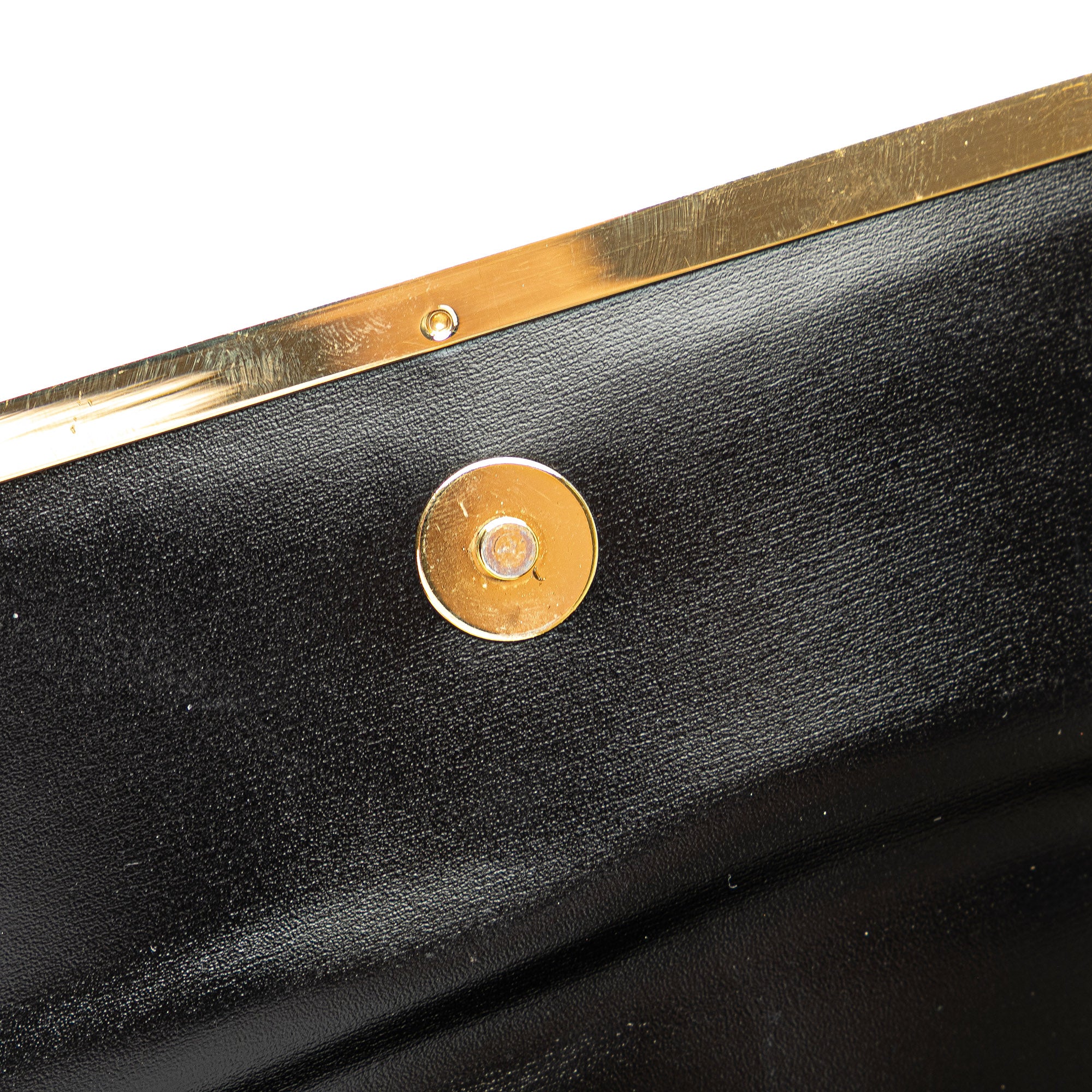 Leather Logo Clutch