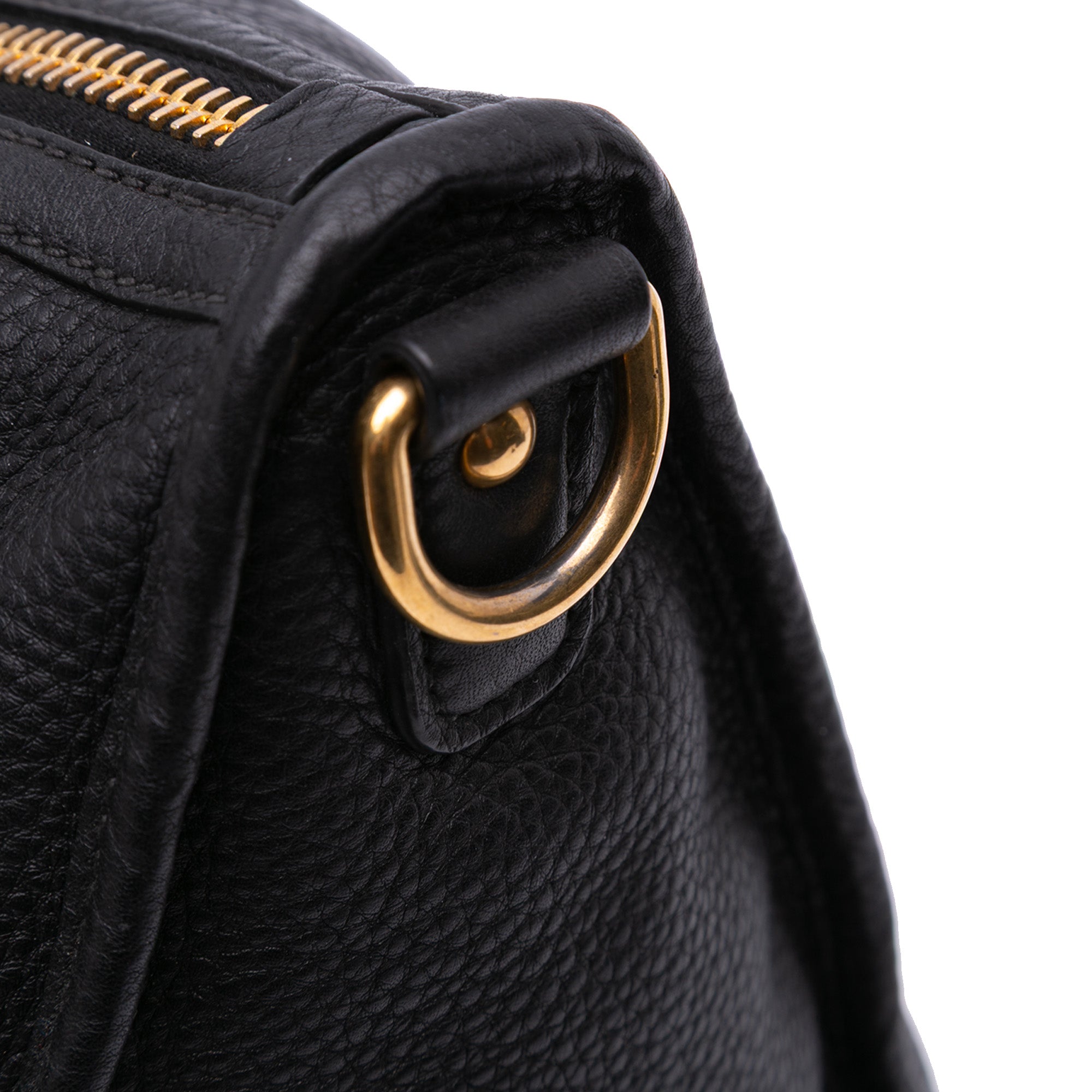 Vitello Daino Zip Top Satchel