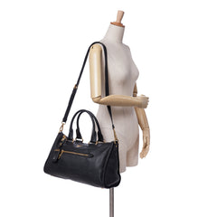 Vitello Daino Zip Top Satchel