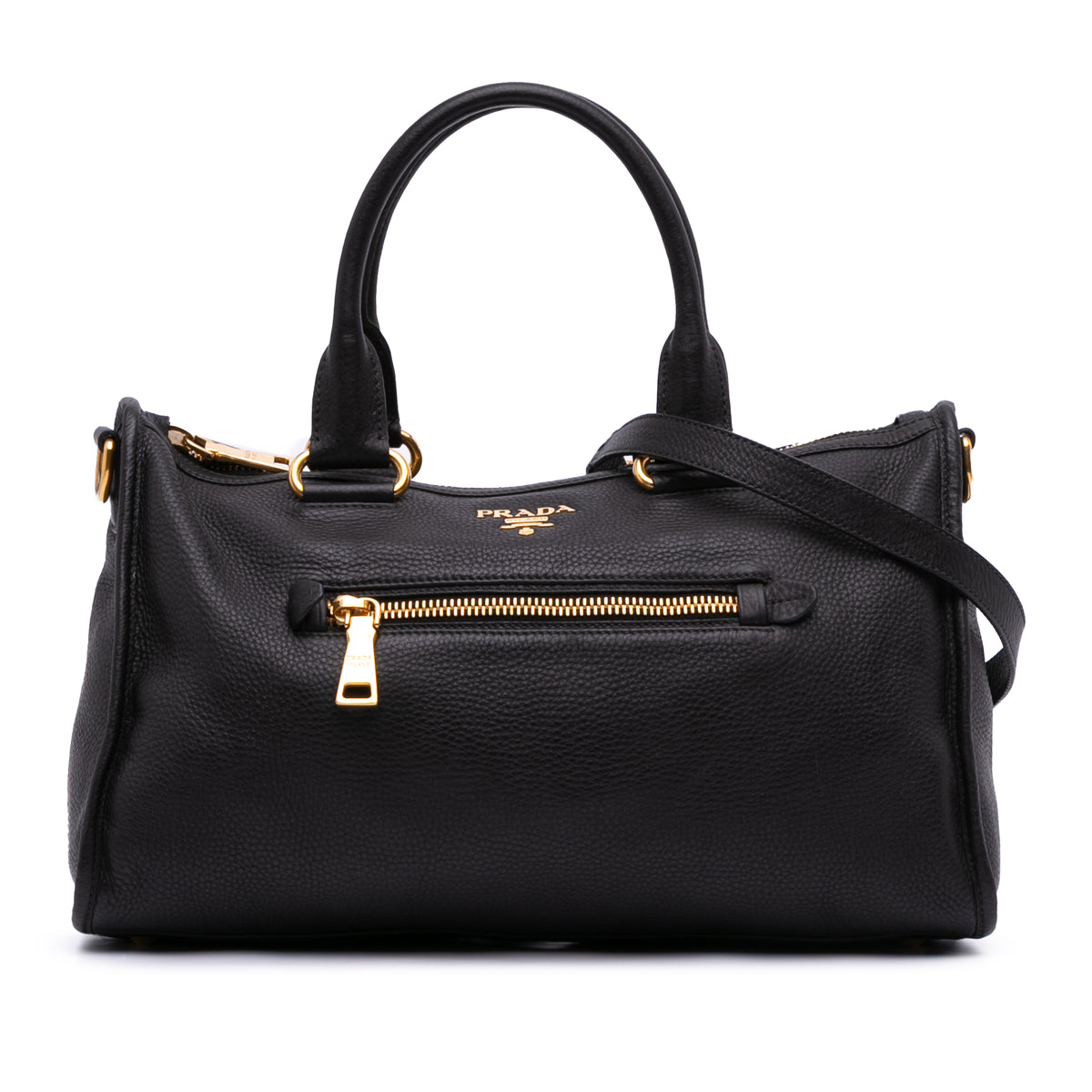 Vitello Daino Zip Top Satchel