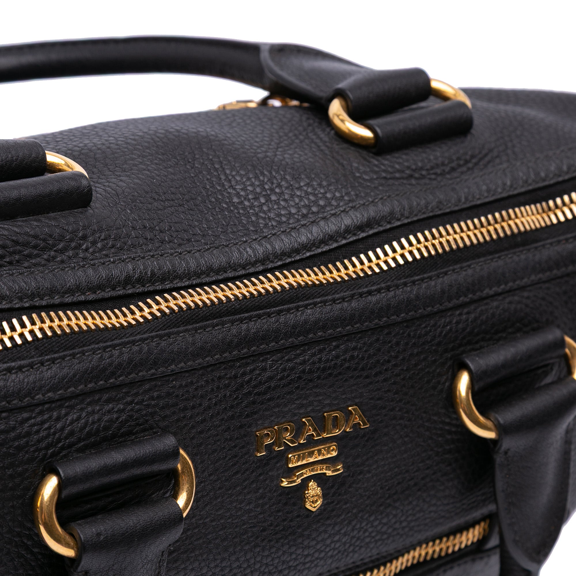 Vitello Daino Zip Top Satchel