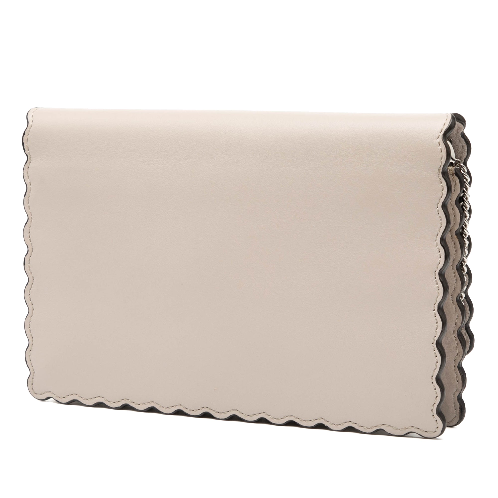 Leather Studded Monster Eyes Wallet on Chain