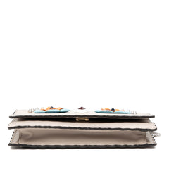 Leather Studded Monster Eyes Wallet on Chain