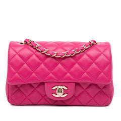 Mini Rectangular Classic Lambskin Single Flap