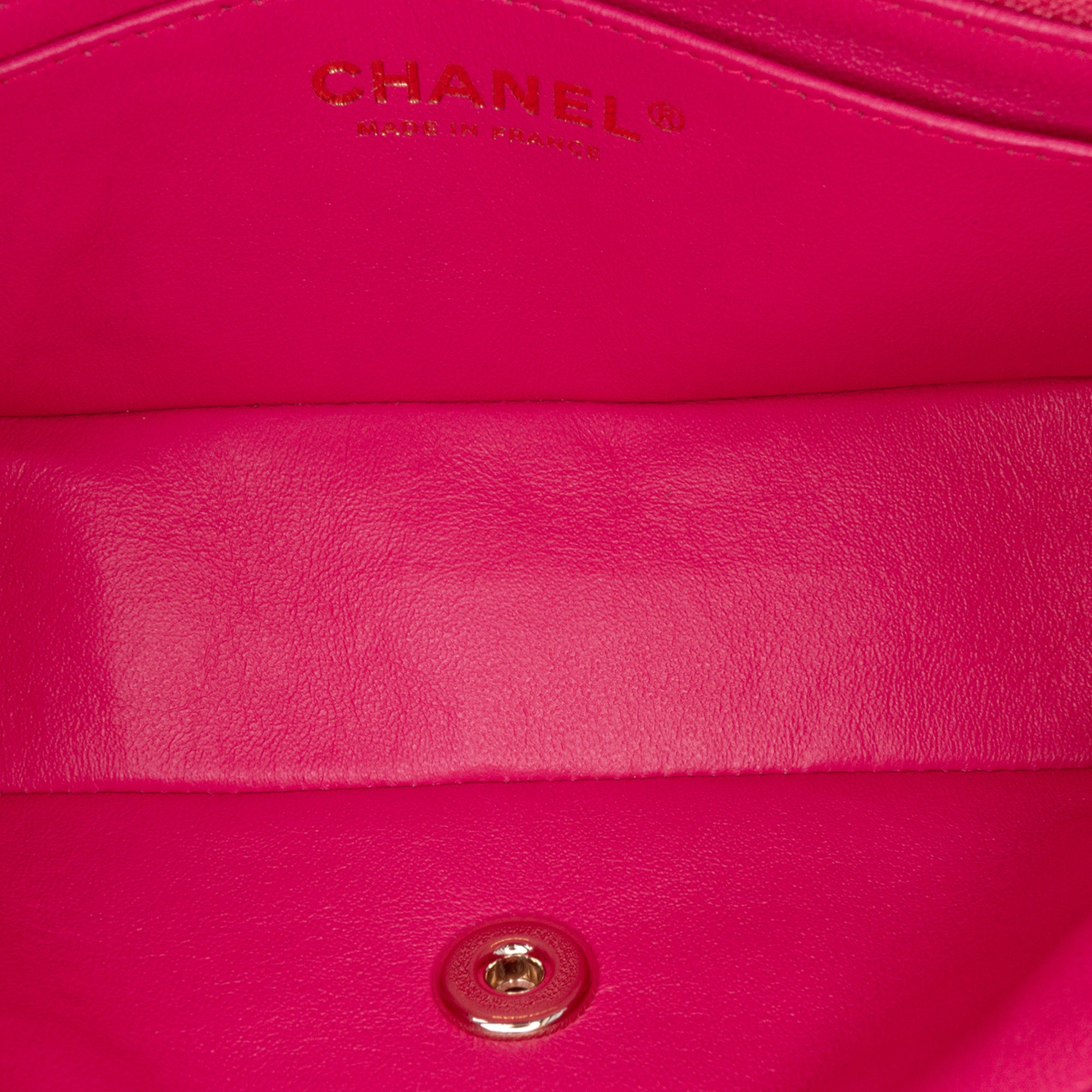 Mini Rectangular Classic Lambskin Single Flap