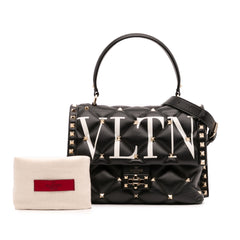 Lambskin VLTN Candystud Top Handle Bag