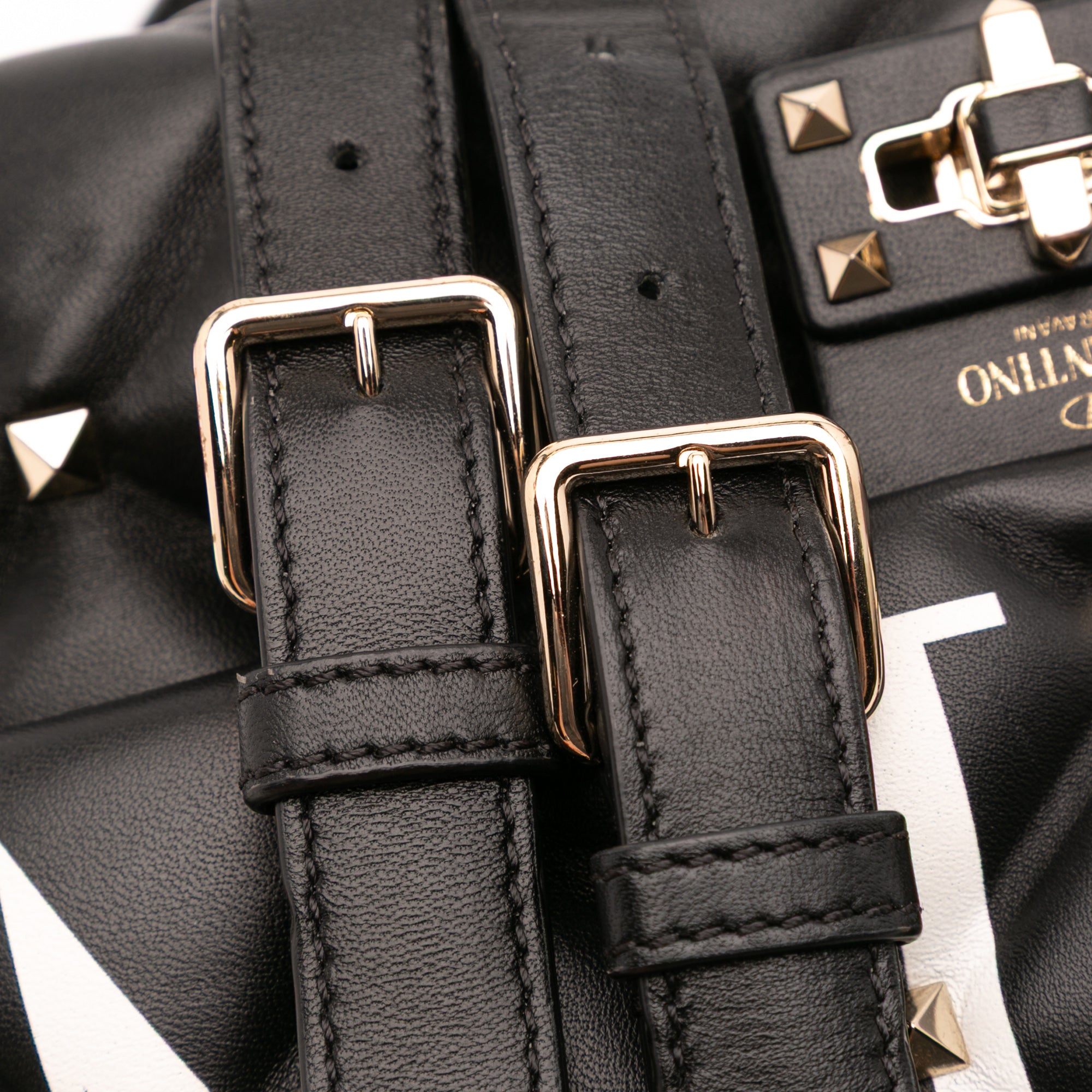 Lambskin VLTN Candystud Top Handle Bag