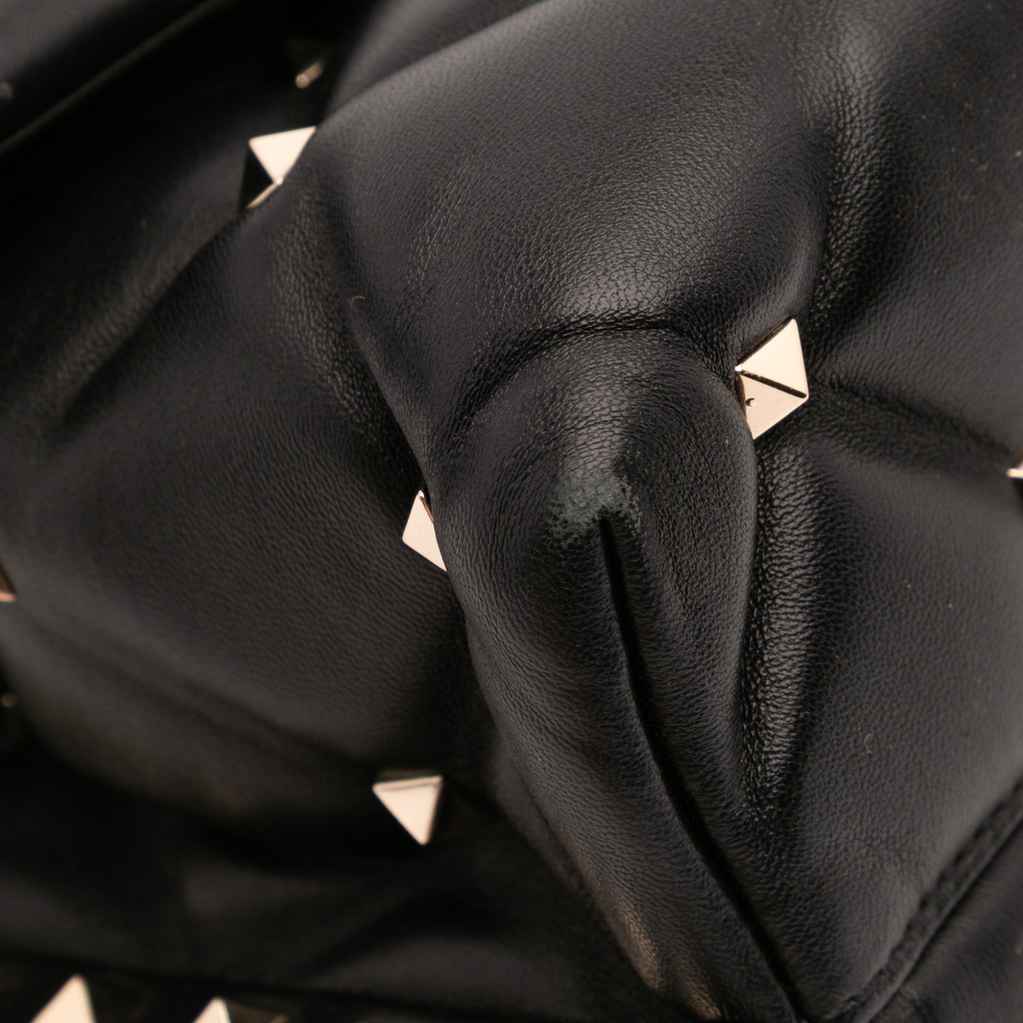 Lambskin VLTN Candystud Top Handle Bag