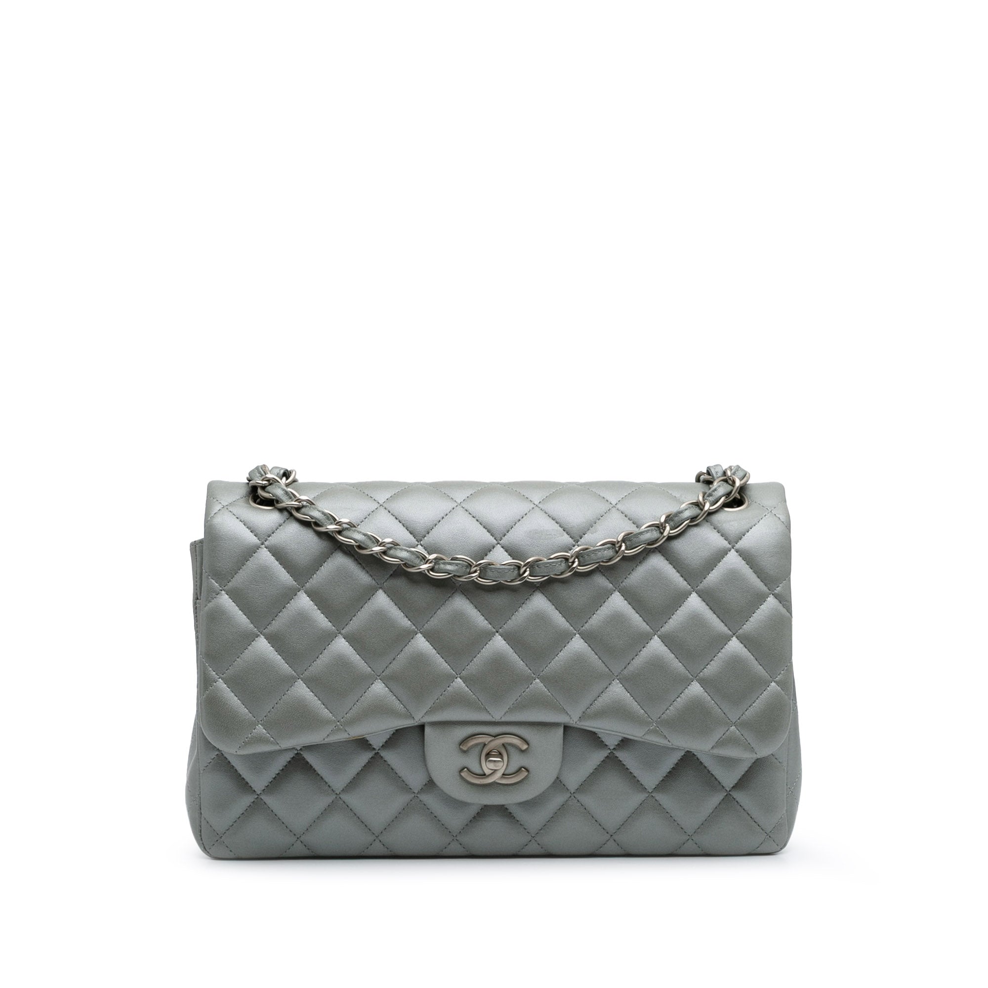 Jumbo Classic Lambskin Double Flap