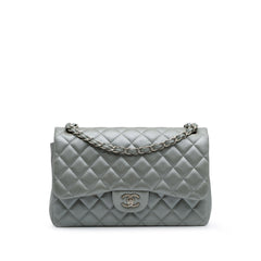 Jumbo Classic Lambskin Double Flap
