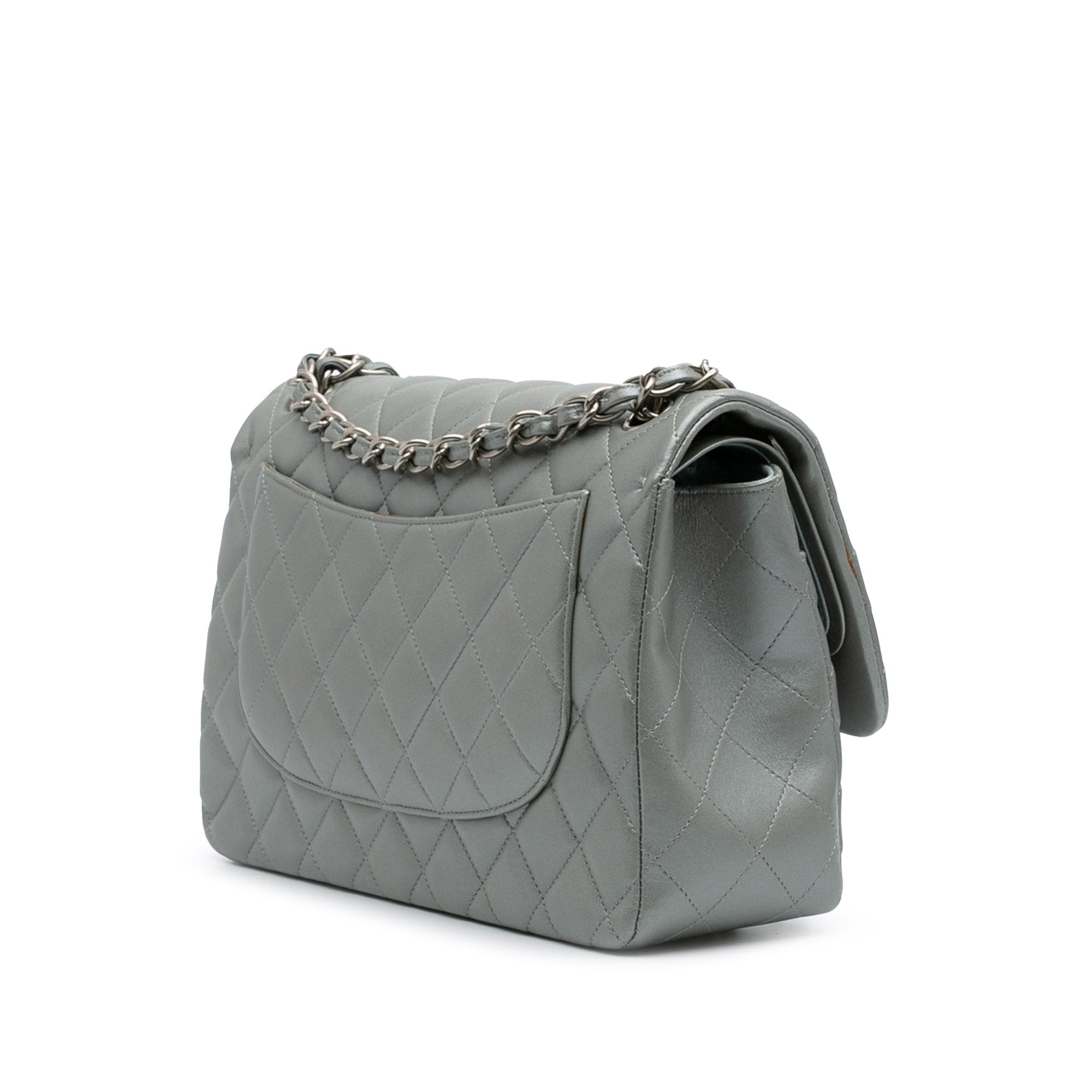 Jumbo Classic Lambskin Double Flap