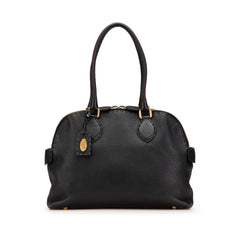 Pebbled Leather Selleria Dome Shoulder Bag