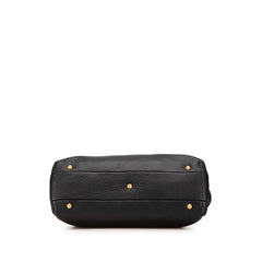 Pebbled Leather Selleria Dome Shoulder Bag