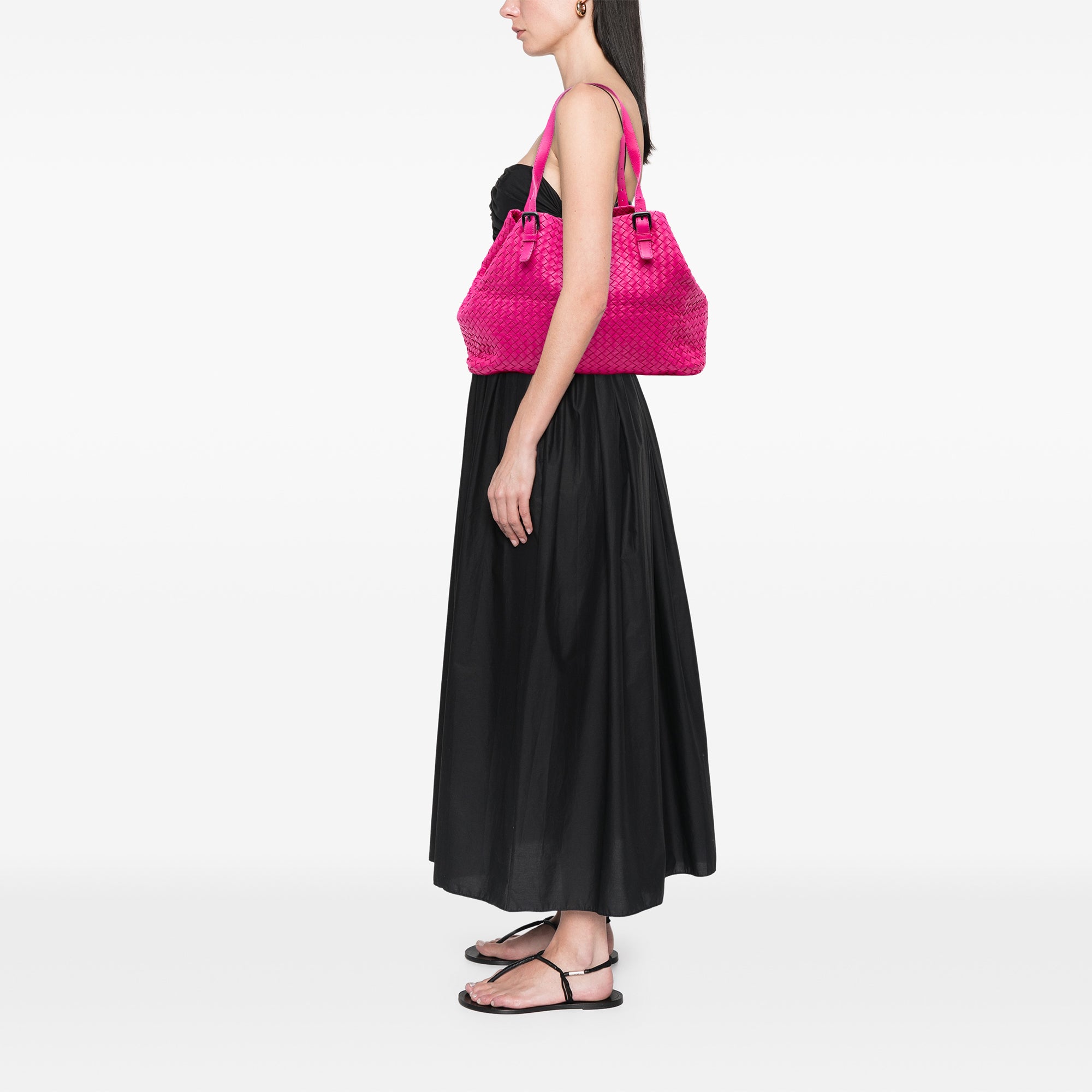 Large Nappa Intrecciato Cesta Tote