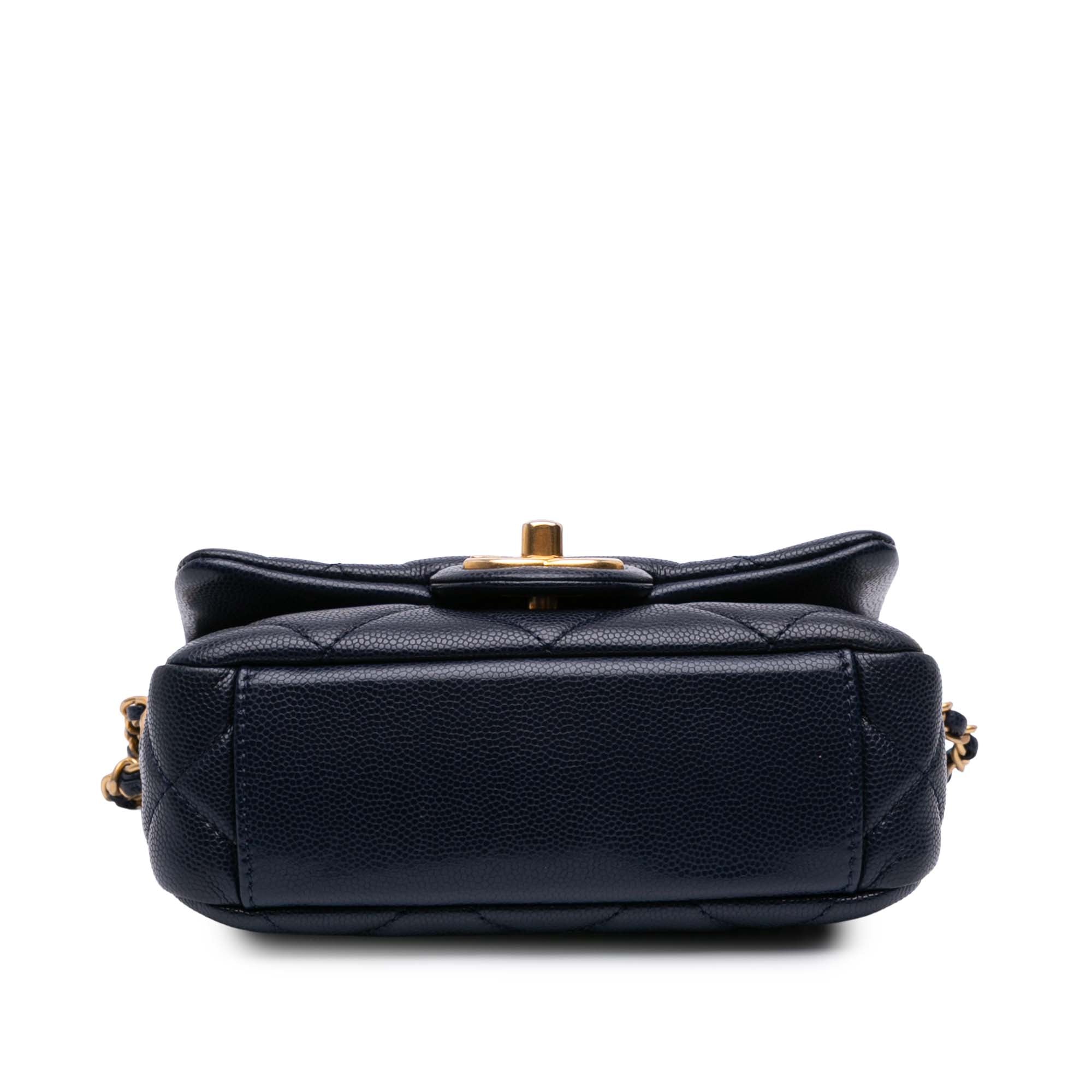 Mini Caviar Twist Your Buttons Flap