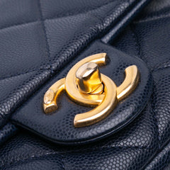 Mini Caviar Twist Your Buttons Flap
