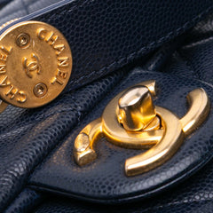 Mini Caviar Twist Your Buttons Flap