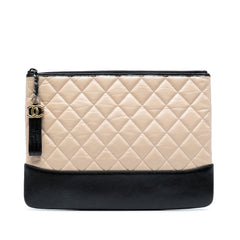 Medium Aged Calfskin Gabrielle O Case Clutch
