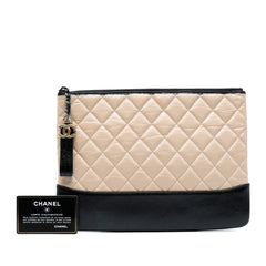 Medium Aged Calfskin Gabrielle O Case Clutch