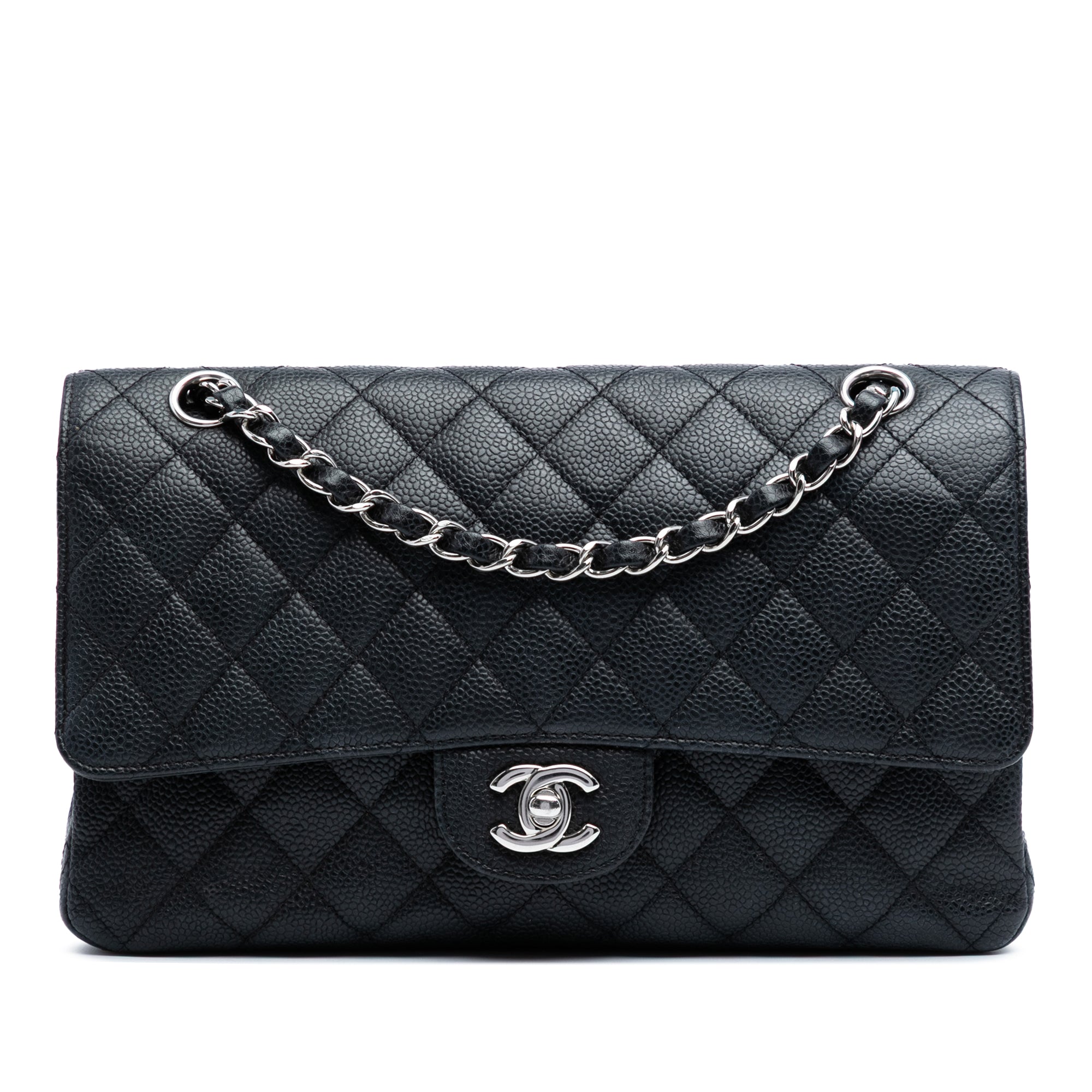 Medium Classic Caviar Double Flap