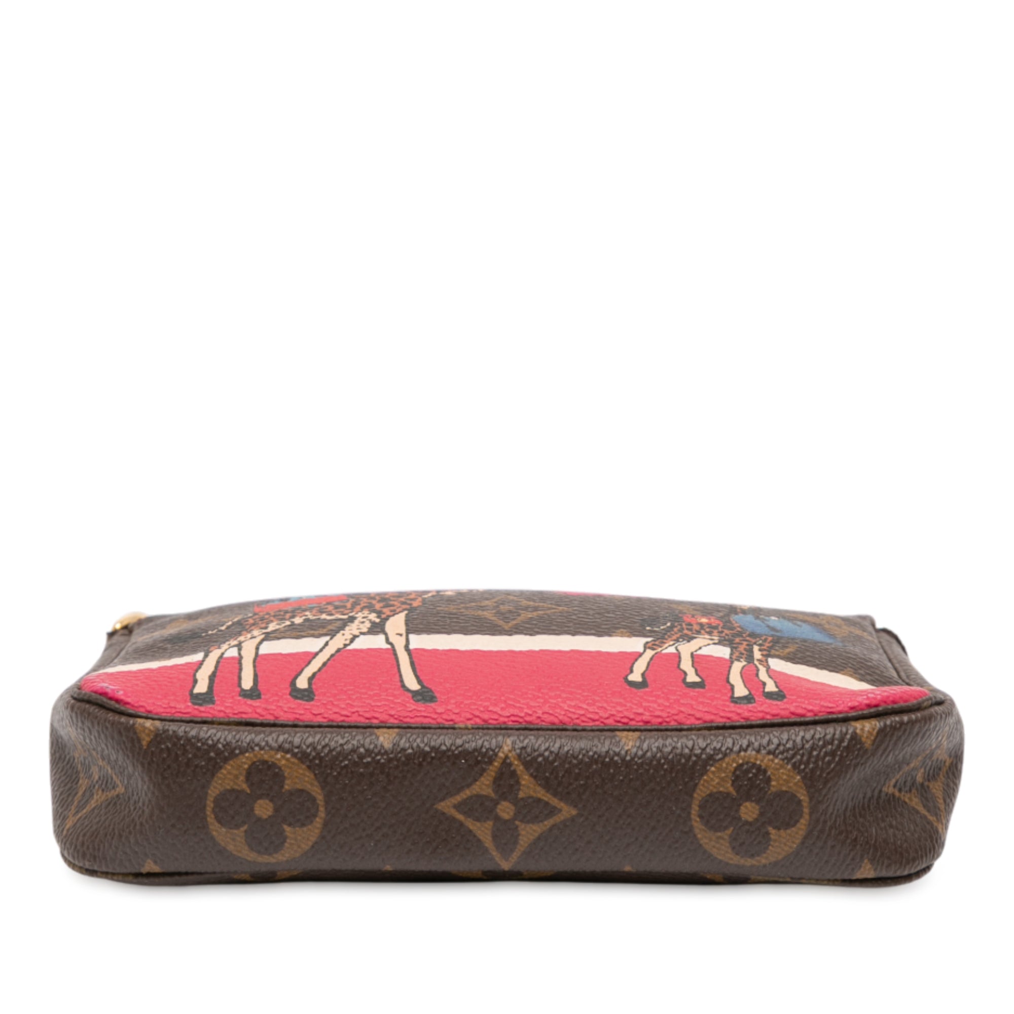 Monogram Giraffe Christmas Mini Pochette Accessoires