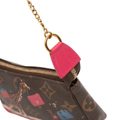 Monogram Giraffe Christmas Mini Pochette Accessoires