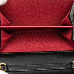 Quilted Lambskin Chanel 19 Card Holder On Chain