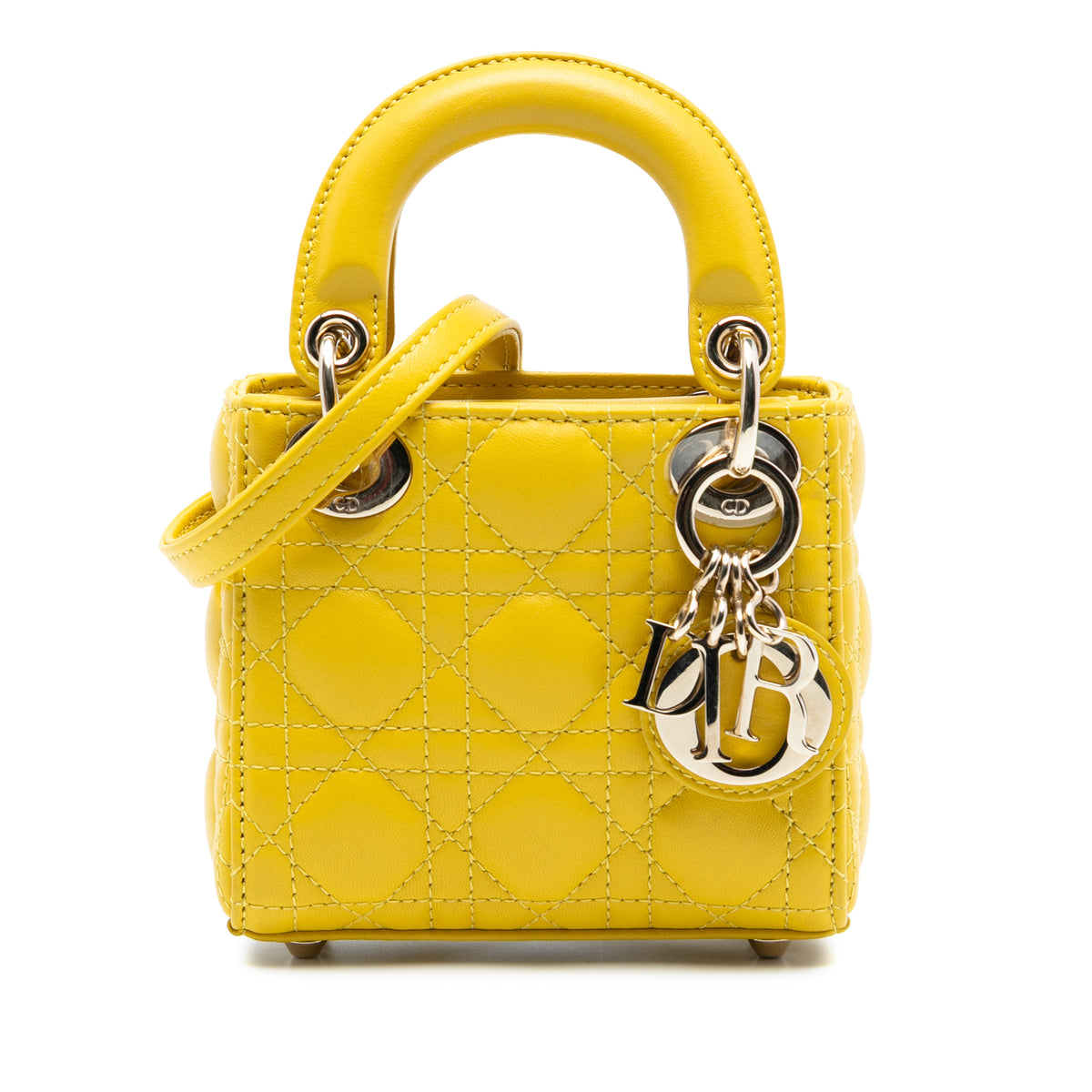 Micro Lambskin Cannage Lady Dior