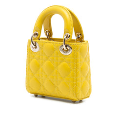 Micro Lambskin Cannage Lady Dior